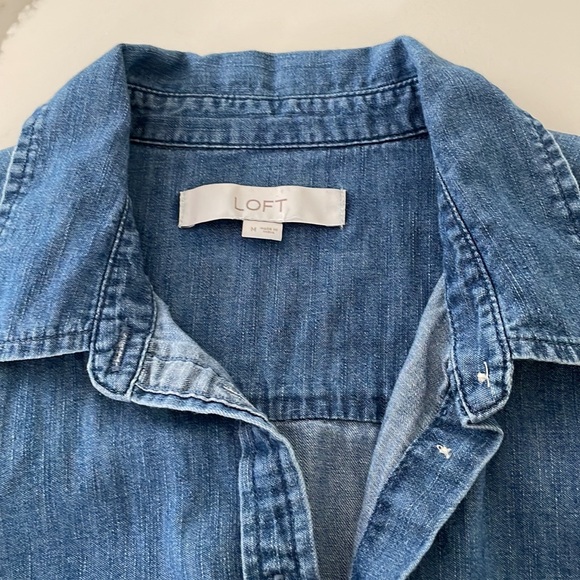 LOFT chambray shirt - Picture 2 of 5